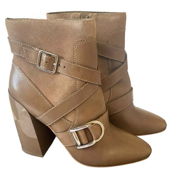 New Vince Camuto Tan Booties - Picture 1 of 7